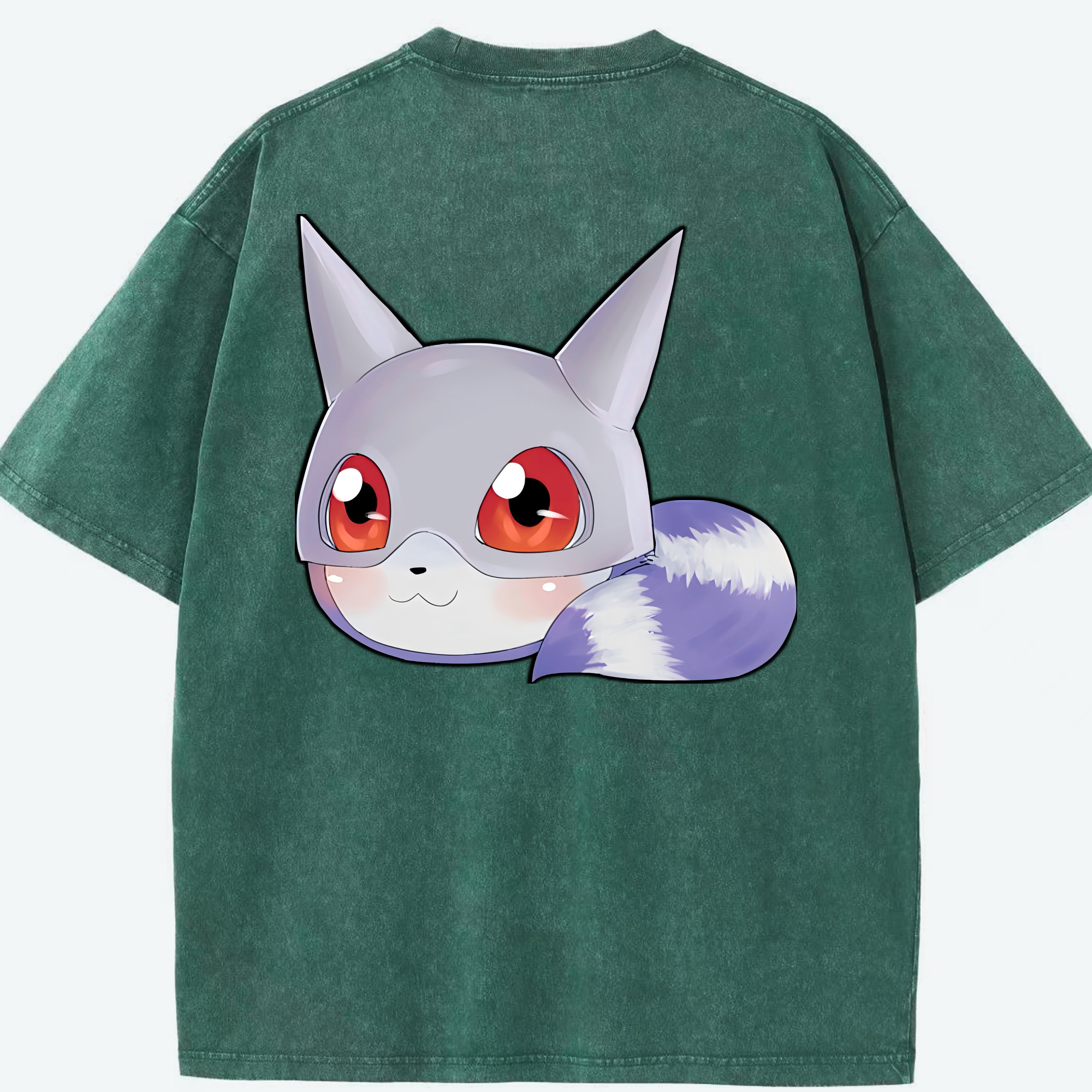 （画像用） Digimon デジタルモンスター/デジモン 綿100% ヴィンテージ風 半袖Tシャツ（背面プリント）